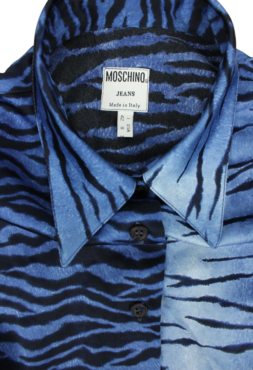 Moschino Coordinato fantasia animalier blu - coordinato