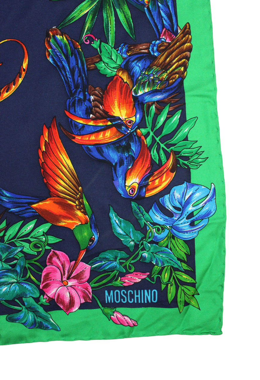 Moschino Foulard in seta fantasia Brazil 1990 - foulard