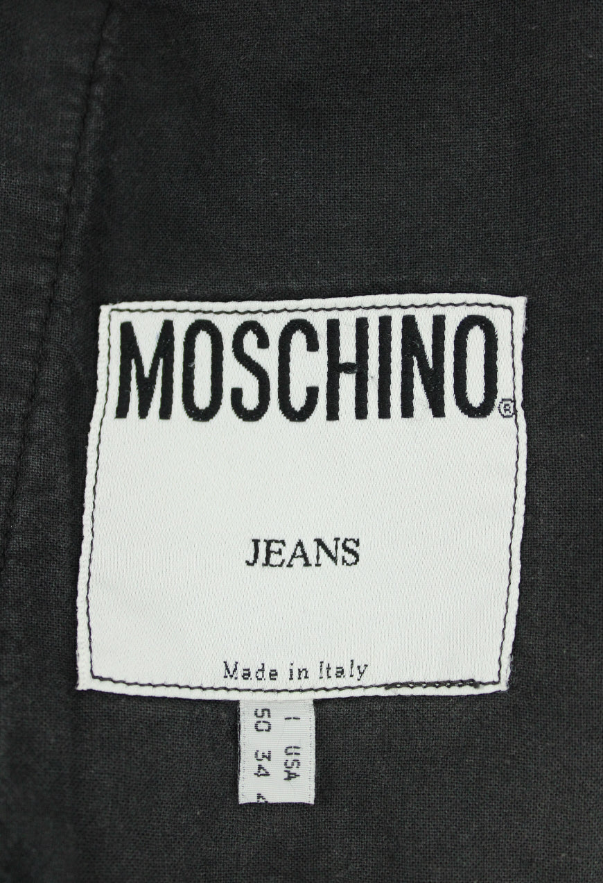 Moschino Giacca Trucker in denim scuro - giacca