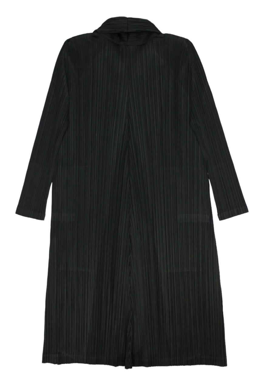 Issey Miyake Cappotto nero plissettato - cappotto