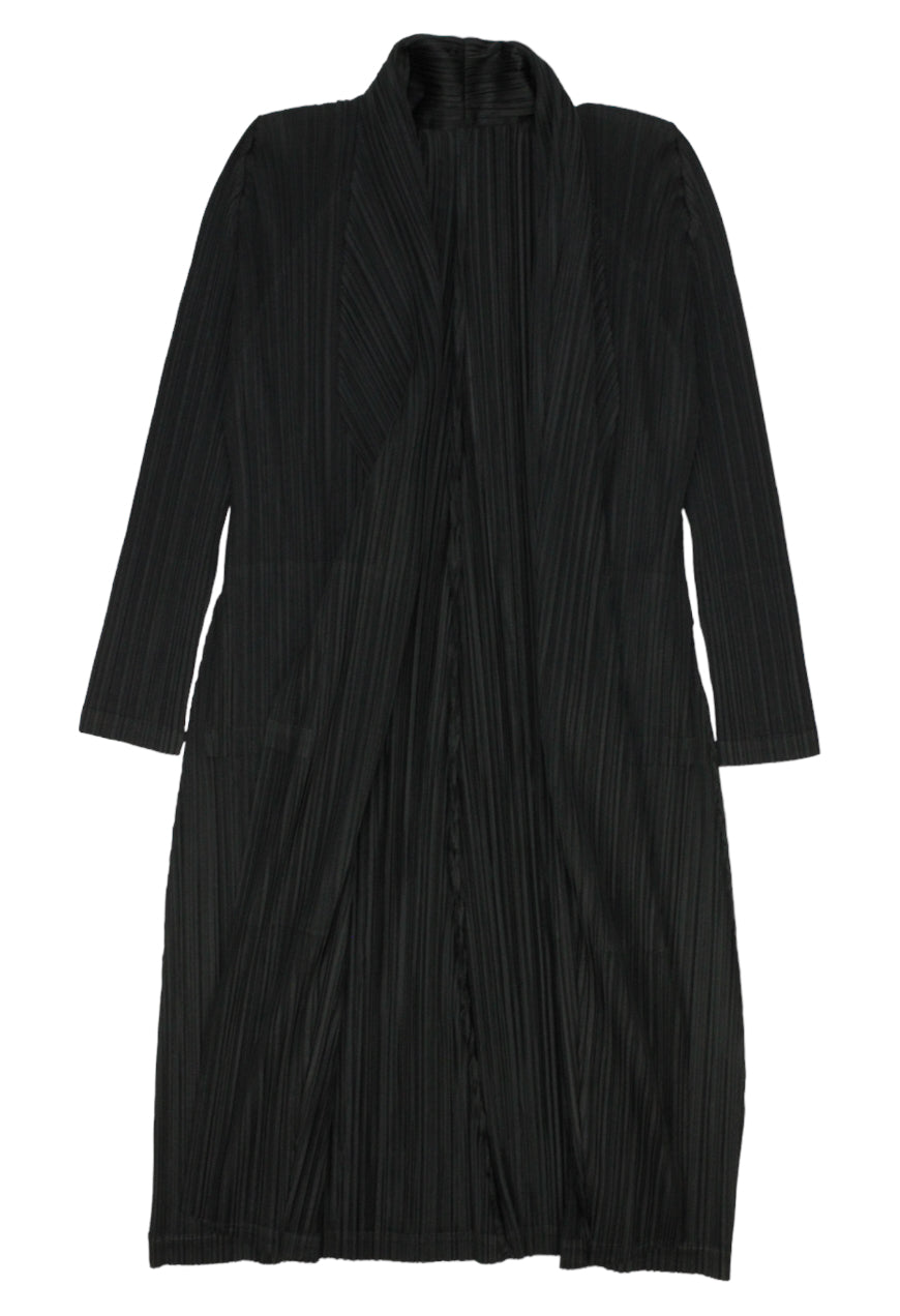 Issey Miyake Cappotto nero plissettato - cappotto