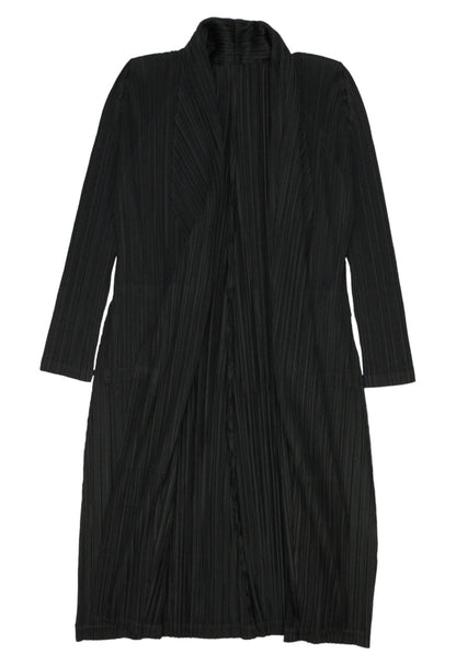 Issey Miyake Cappotto nero plissettato - cappotto