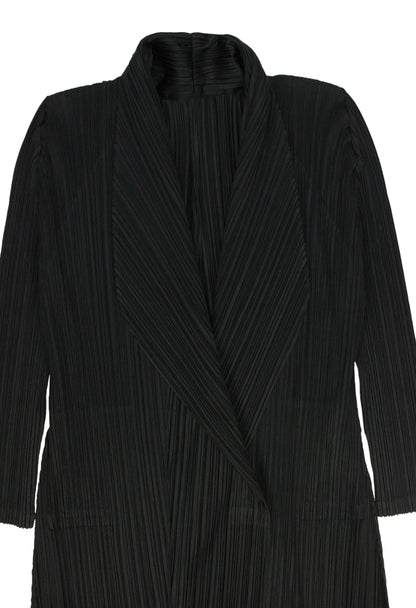 Issey Miyake Cappotto nero plissettato - cappotto