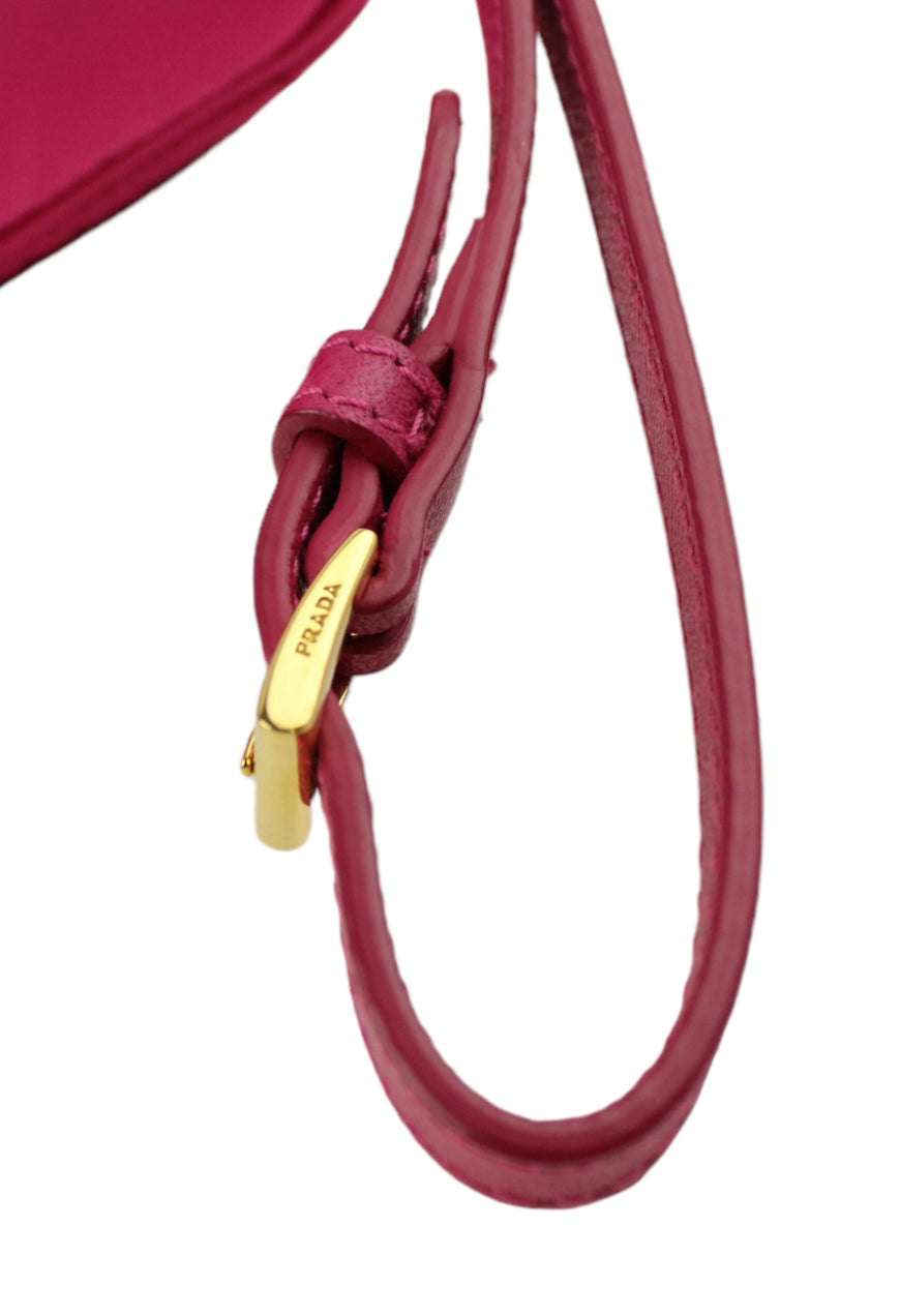 Prada Pochette in nylon Fuxia con cinturino da polso - borsa