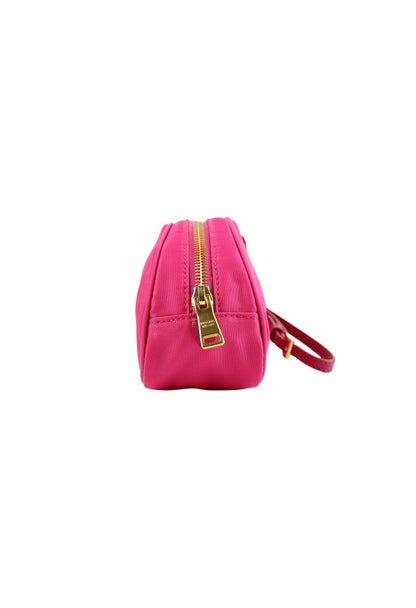 Prada Pochette in nylon Fuxia con cinturino da polso - borsa