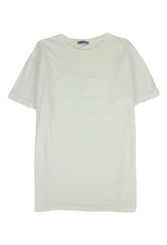 Prada T-shirt bianca con logo - t-shirt