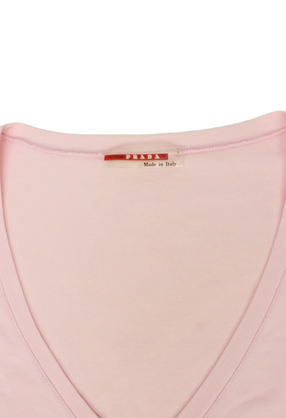 Prada Top rosa linea rossa - top