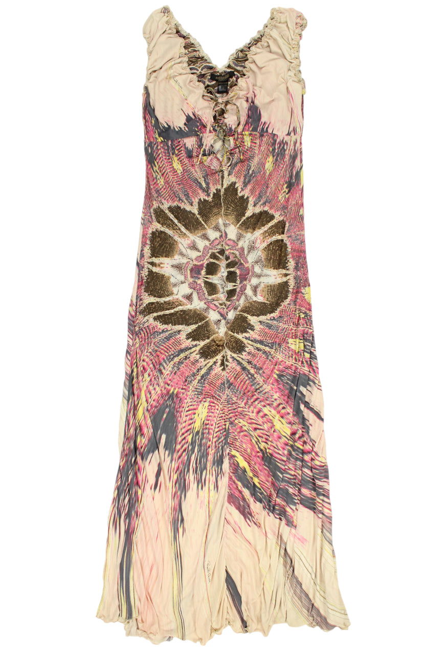 Roberto Cavalli Maxi abito con corsetto SS 2004 - vestito