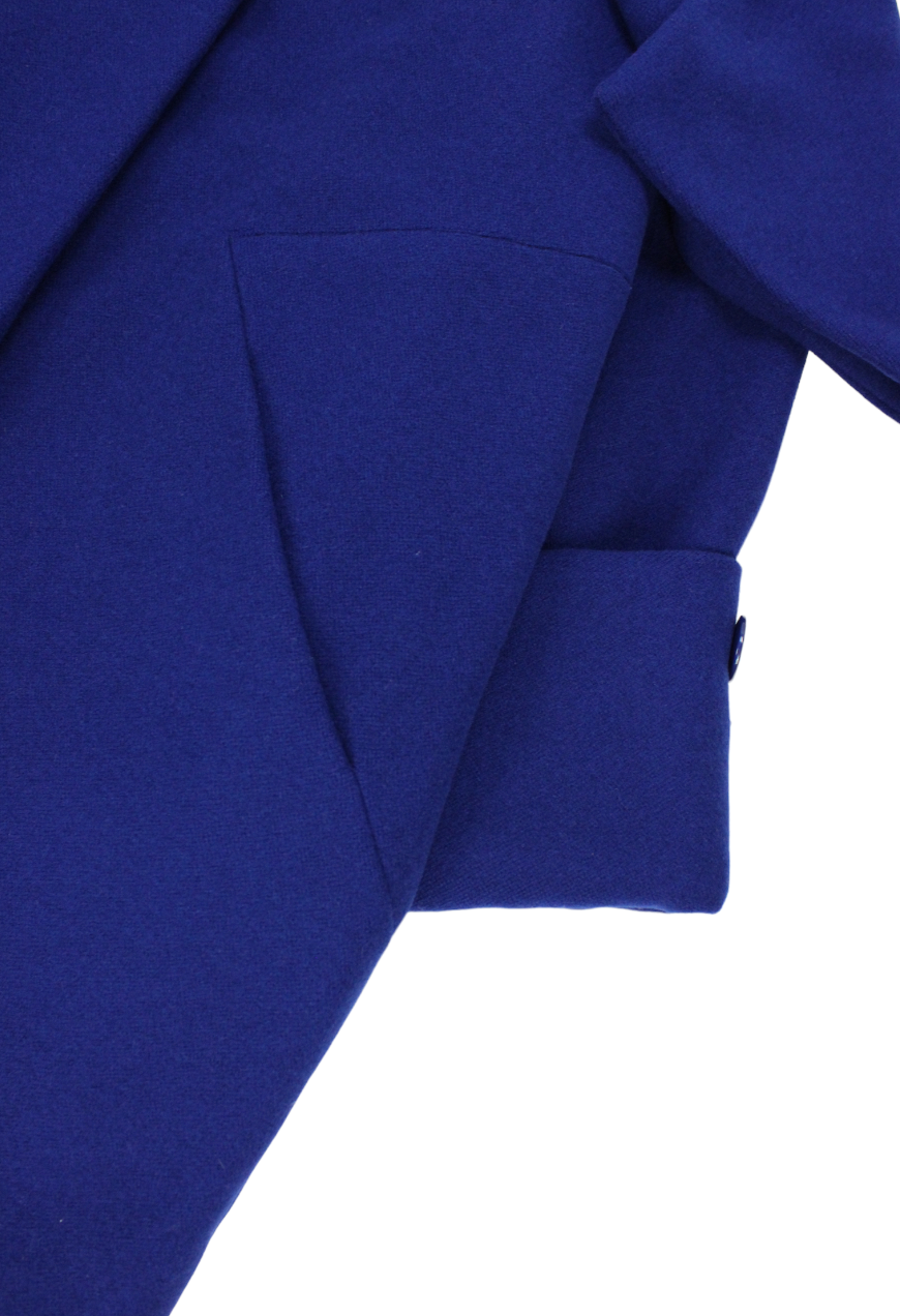 Salvatore Ferragamo Cappotto in lana blu - cappotto