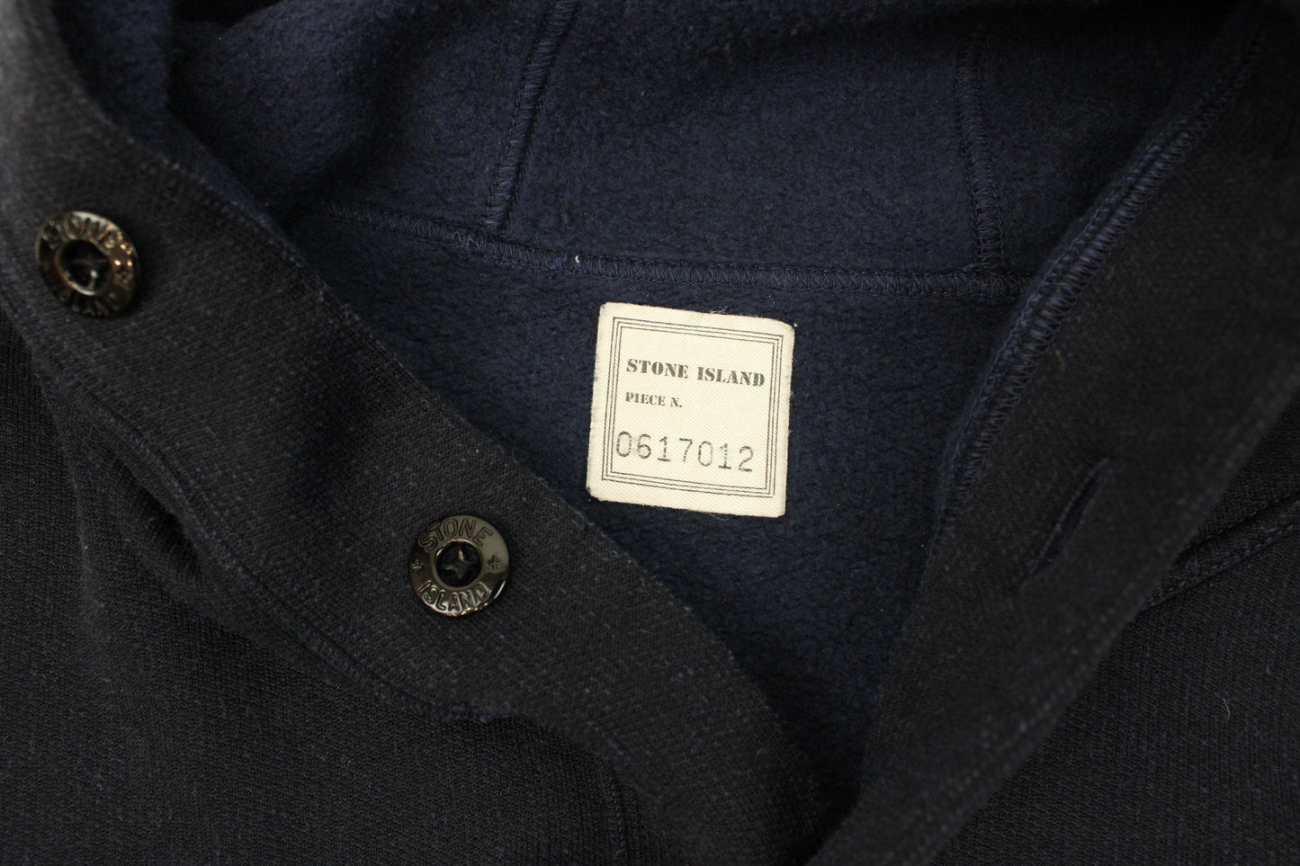 Stone Island Felpa blu navy con cappuccio - felpa