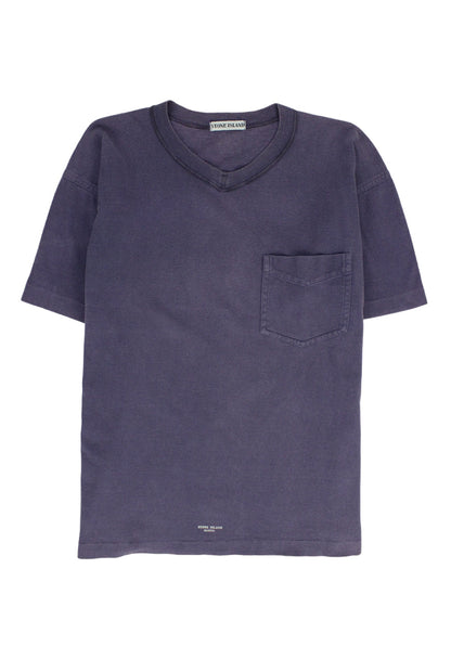 Stone Island T-shirt viola con logo - t-shirt