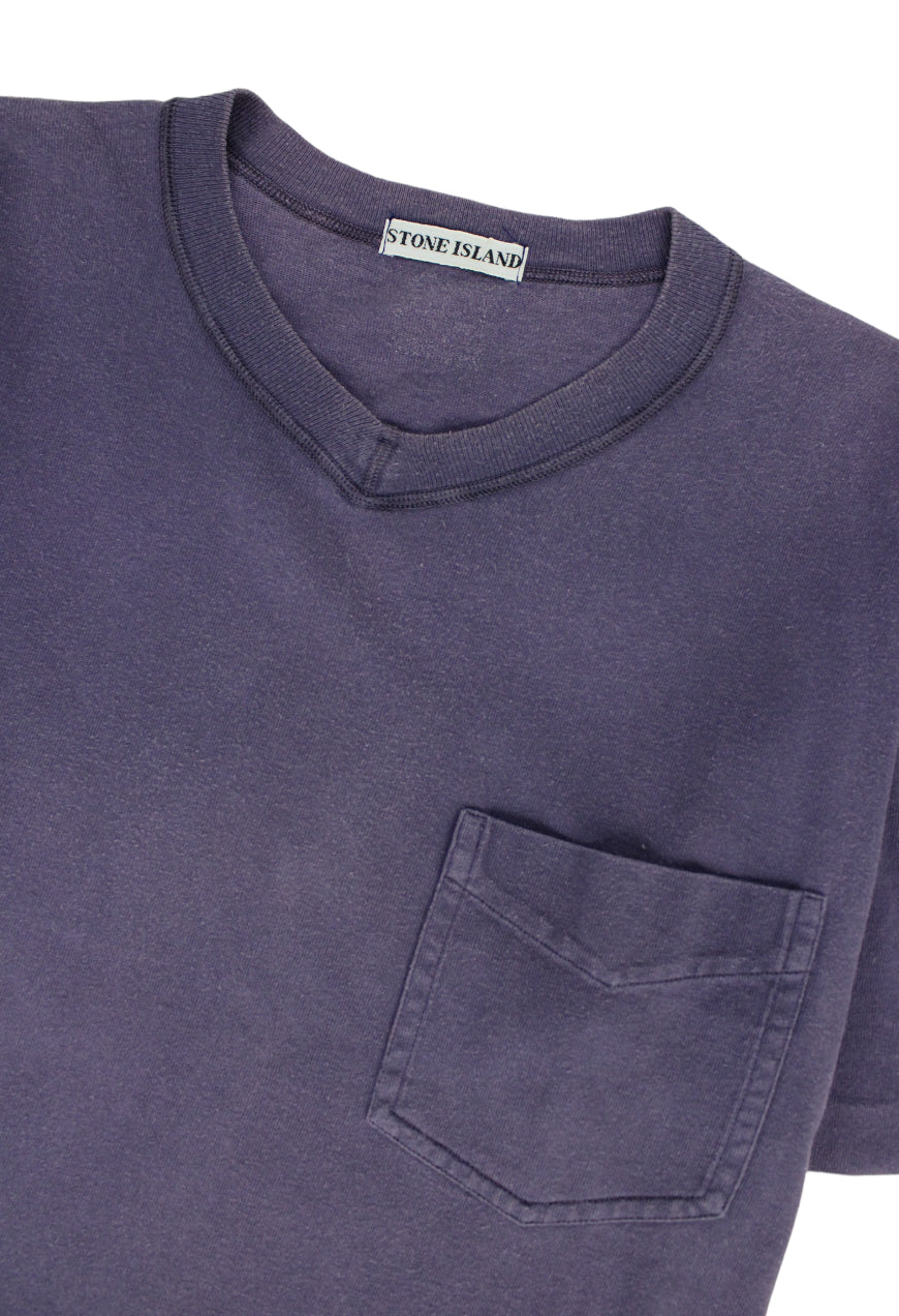 Stone Island T-shirt viola con logo - t-shirt