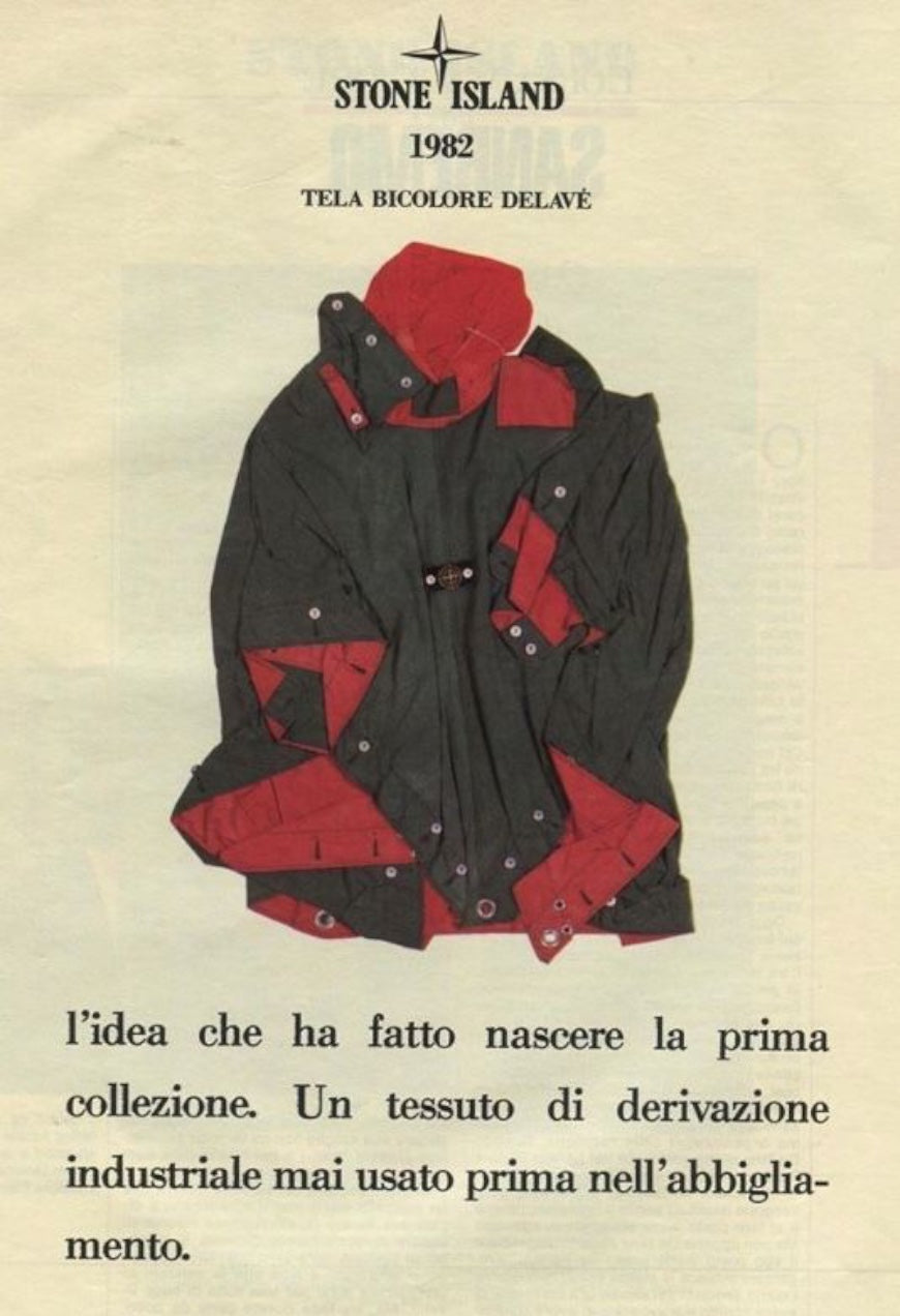 Stone Island Trench tela stella bicolore 1982 - trench