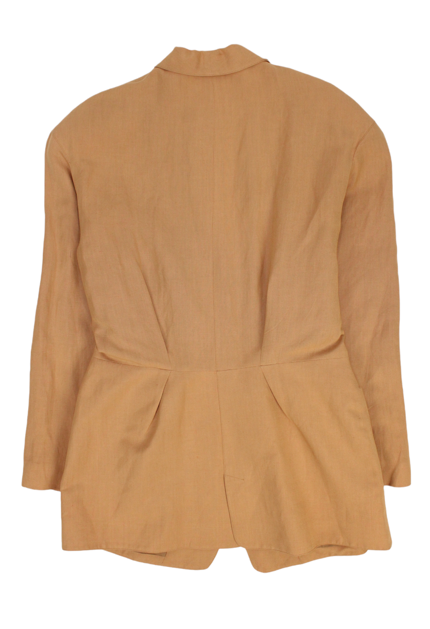 Thierry Mugler Blazer beige con inserti olografici - blazer