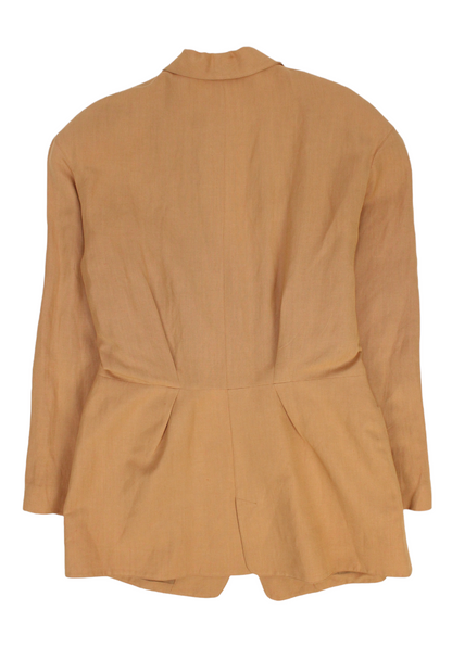 Thierry Mugler Blazer beige con inserti olografici - blazer