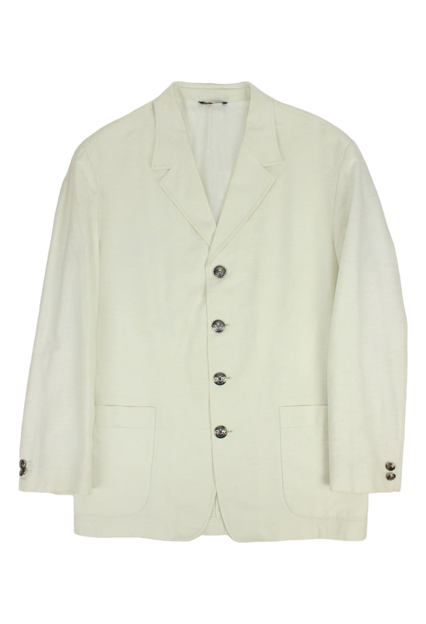 Versace Blazer in lino bianco 1992 - blazer