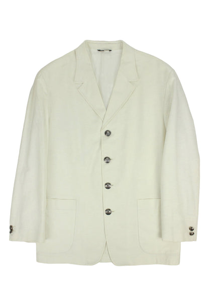 Versace Blazer in lino bianco 1992 - blazer