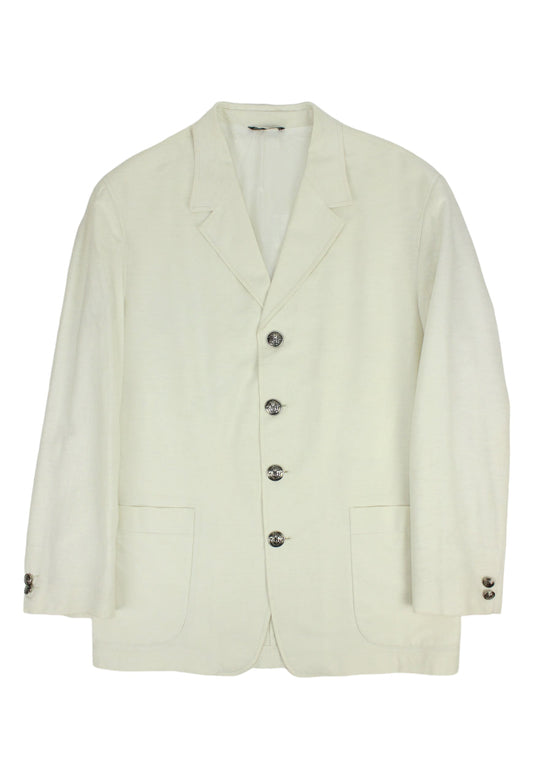 Versace Blazer in lino bianco 1992 - blazer