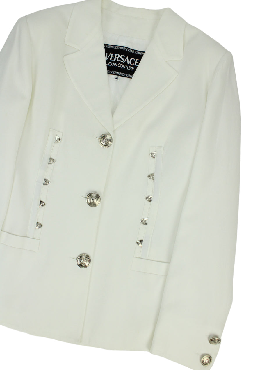 Versace Blazer modello corsetto bianco SS 1995 - blazer