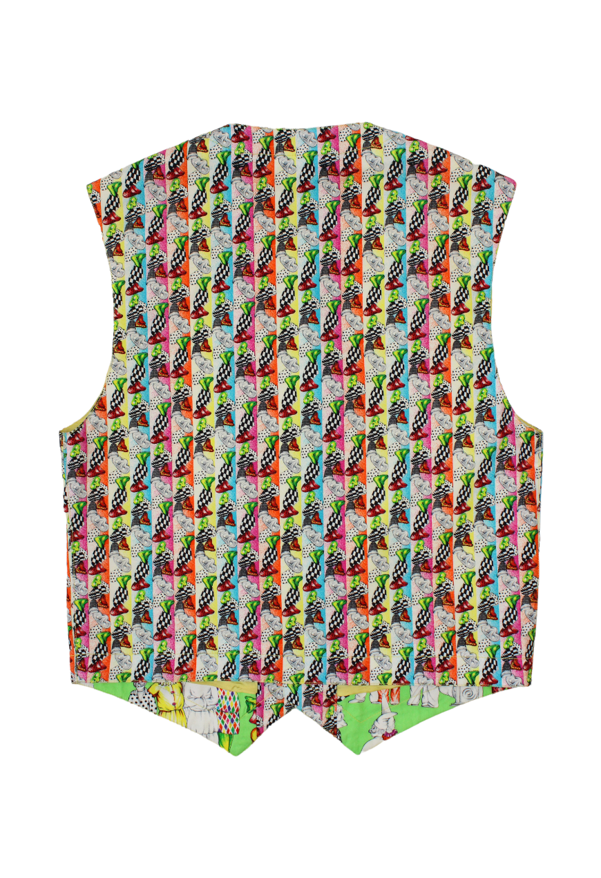 Versace Gilet stampa Pulcinella - gilet