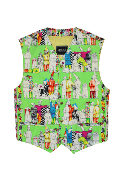 Versace Gilet stampa Pulcinella - gilet