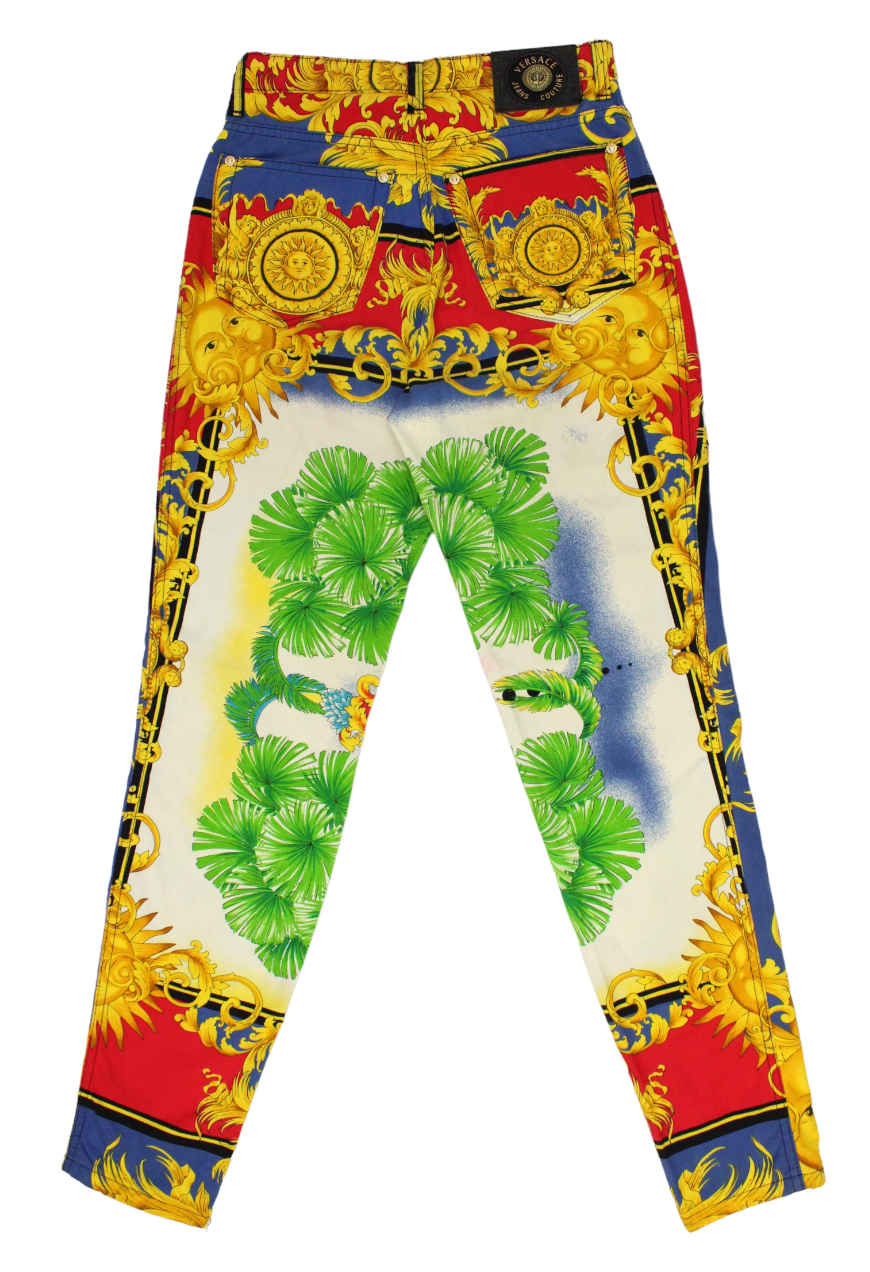 Versace Pantaloni fantasia barocca Sole - pantaloni