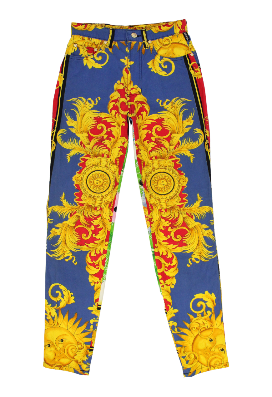 Versace Pantaloni fantasia barocca Sole - pantaloni