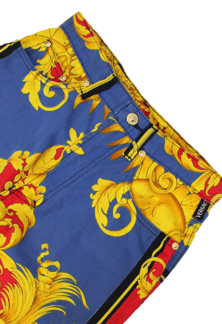 Versace Pantaloni fantasia barocca Sole - pantaloni