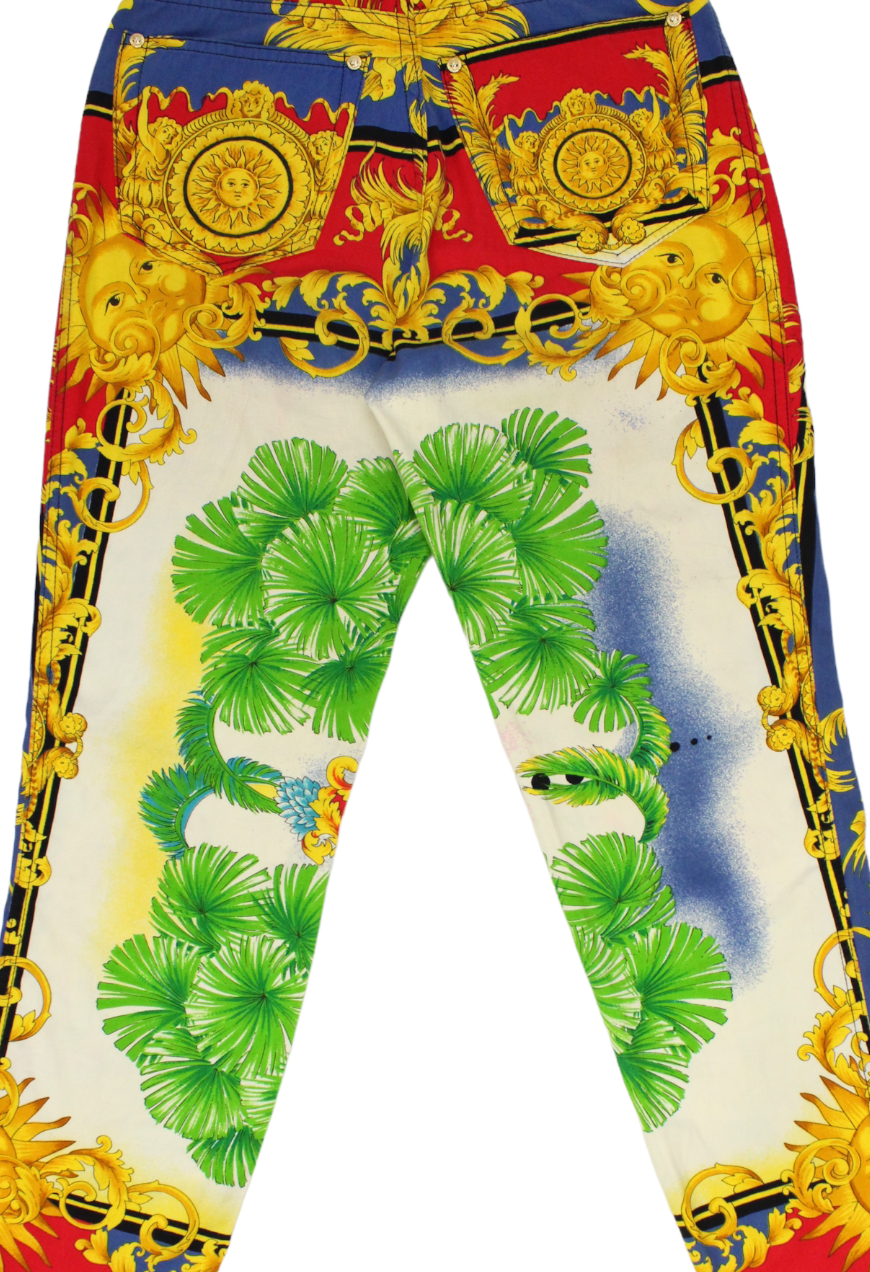 Versace Pantaloni fantasia barocca Sole - pantaloni